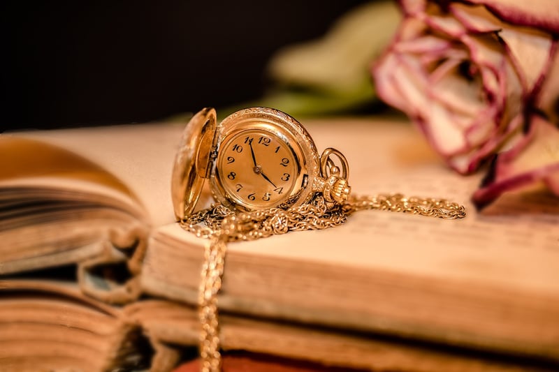 Clock with galaxy background